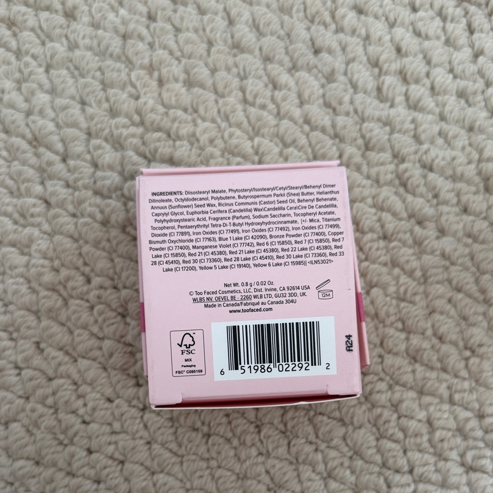 Too Faced Pink Bauble Gloss Ring with Bow - Picture 2 of 5